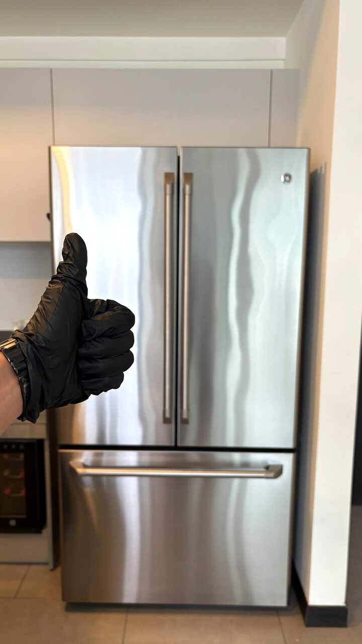 Refrigeradora GE Café French Door tras servicio técnico Mengar completado